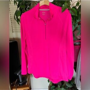 Athletica Vibrant Pink Quarter-Zip Sweatshirt